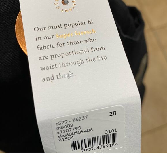 Lane Bryant Super Stretch Signature Fit Skinny Black Mid Rise Jeans Plus Size 28 - Picture 10 of 16